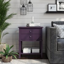 Purple deals end table